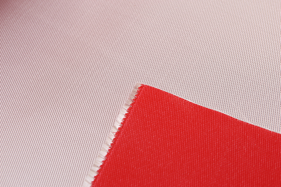 Vải sợi thủy tinh cách nhiệt phủ silicone màu đỏ 0,45mm Vải sợi thủy tinh 1/3 Twill Weave