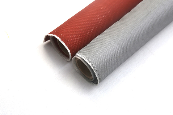 Vải sợi thủy tinh tráng PU 0,8mm 850gsm Bảo vệ mối hàn bền và rèm chống khói