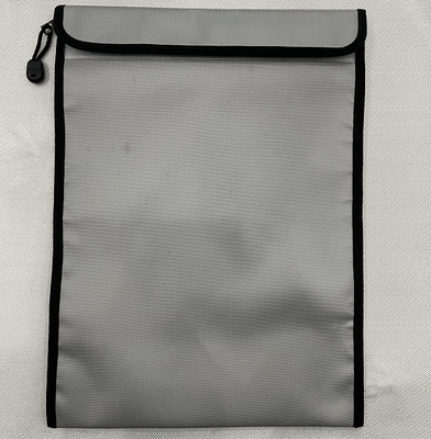 Túi đựng hồ sơ chống cháy bằng bạc Sợi thủy tinh không gây kích ứng 1000 ℉ 17x27cm