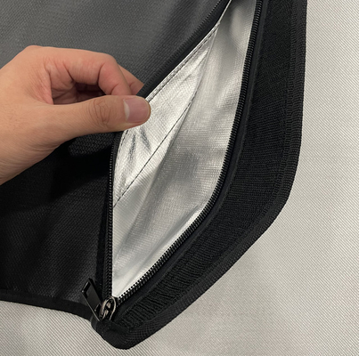 Túi đựng tiền chống cháy 7x11 &quot;Không kích ứng Túi tiền chống cháy Mở khóa dán