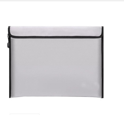 Túi đựng hồ sơ chống cháy lớn màu bạc Túi đựng tài liệu chống cháy 13,4x9,8in Không thấm nước