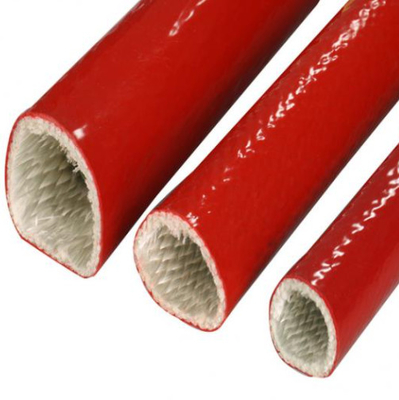 Ống và cáp sợi thủy tinh cao su silicon màu đỏ nhiệt độ cao