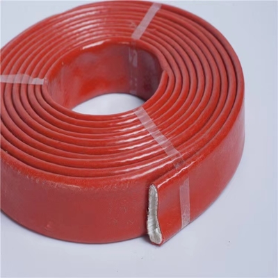 Sợi thủy tinh chống cháy Sleeving Hóa chất chống ăn mòn được tráng bằng cao su silicone