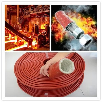 Dây phanh bện bằng sợi thủy tinh cao su silicon bện bằng nhựa silicon