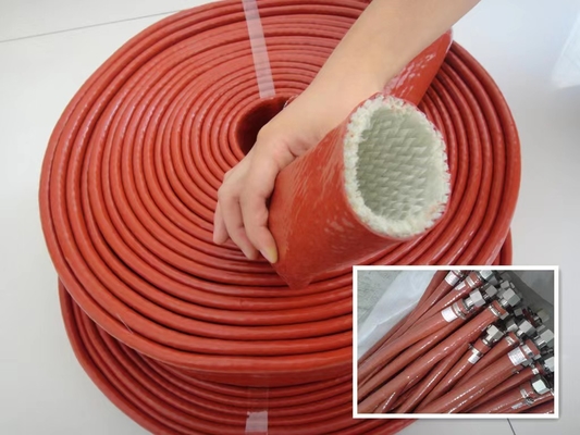 Dây phanh bện bằng sợi thủy tinh cao su silicon bện bằng nhựa silicon