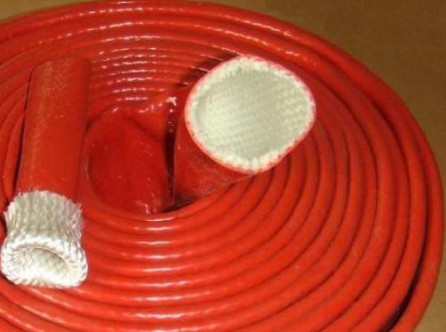 Kích thước đường kính lớn Silicone tráng sợi thủy tinh Tay áo chịu nhiệt