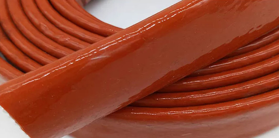Chống cháy Cao su silicone sợi thủy tinh Sleeving Tay áo chống cháy