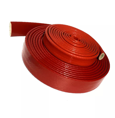 Ống chống nóng bằng sợi thủy tinh phủ silicone 20m 66ft ID 15mm để bảo vệ đường dẫn nhiên liệu