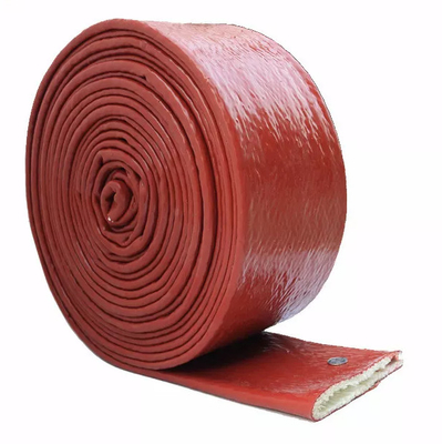 Ống chống nóng bằng sợi thủy tinh phủ silicone 20m 66ft ID 15mm để bảo vệ đường dẫn nhiên liệu