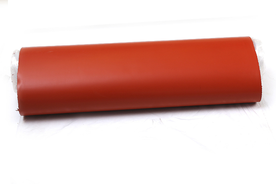 Vải sợi thủy tinh tráng cao su silicone màu đỏ có khả năng chịu nhiệt