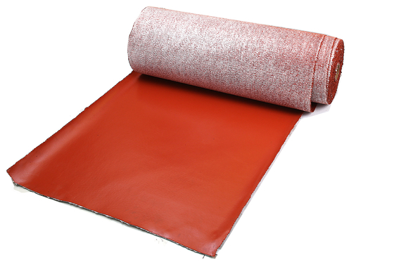 Vải sợi thủy tinh tráng cao su silicone chống cháy 260 độ Nhiệt độ làm việc