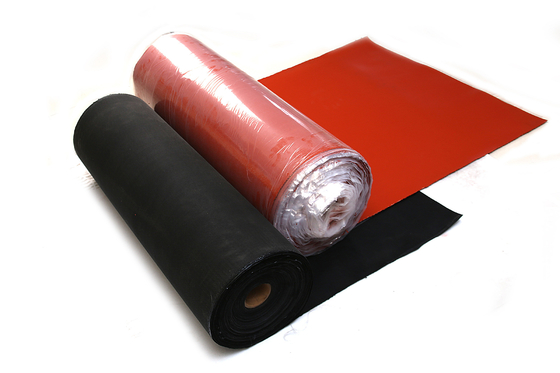 Chịu nhiệt độ cao 1,5m Silicone tráng bằng sợi thủy tinh Vải dệt trơn